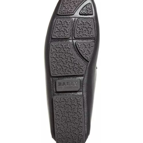 Bally Driving Loafers Mens Blue Leather Sz 11 Pinton - Picture 3 of 11